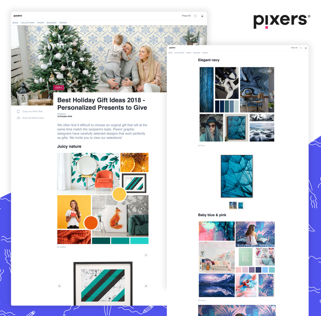 Press release with pictures - by Pixers