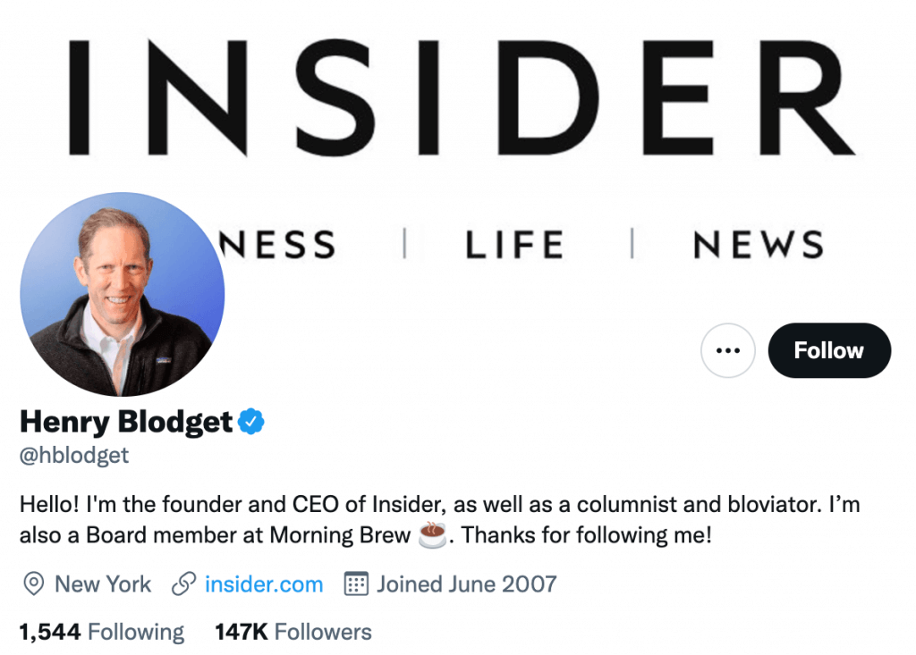Henry Blodget - Top business journalists