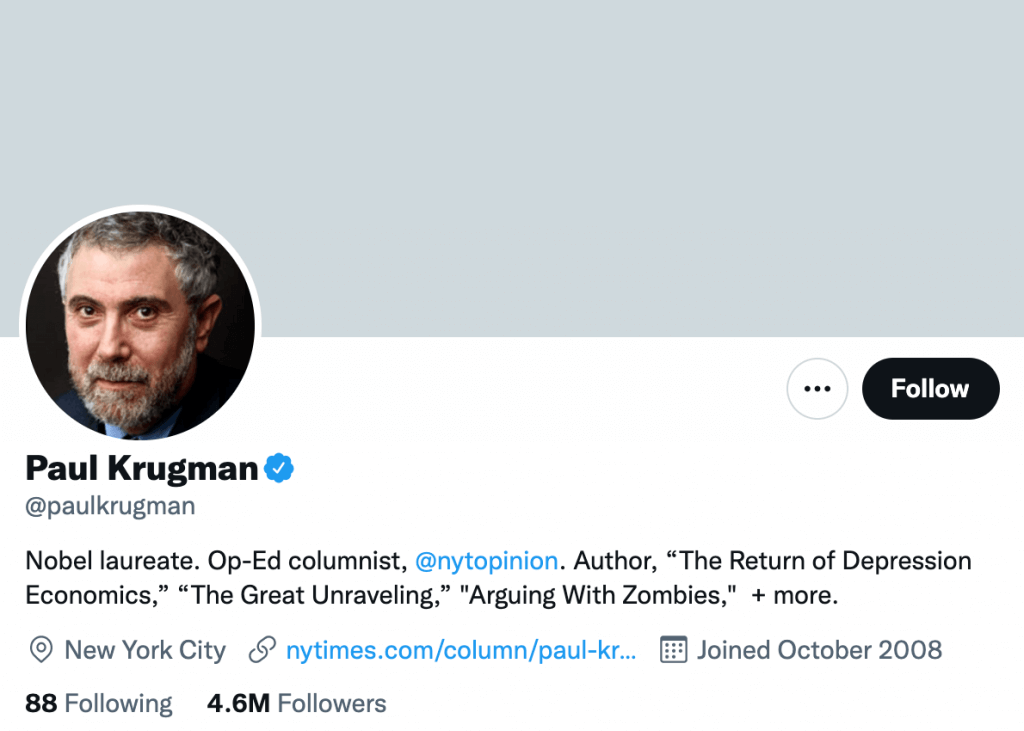 Paul Krugman - Top finance journalists