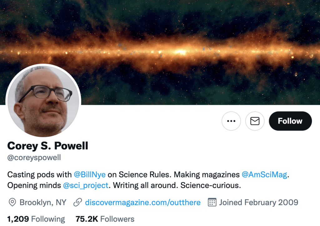 Corey S. Powell - Top science journalists