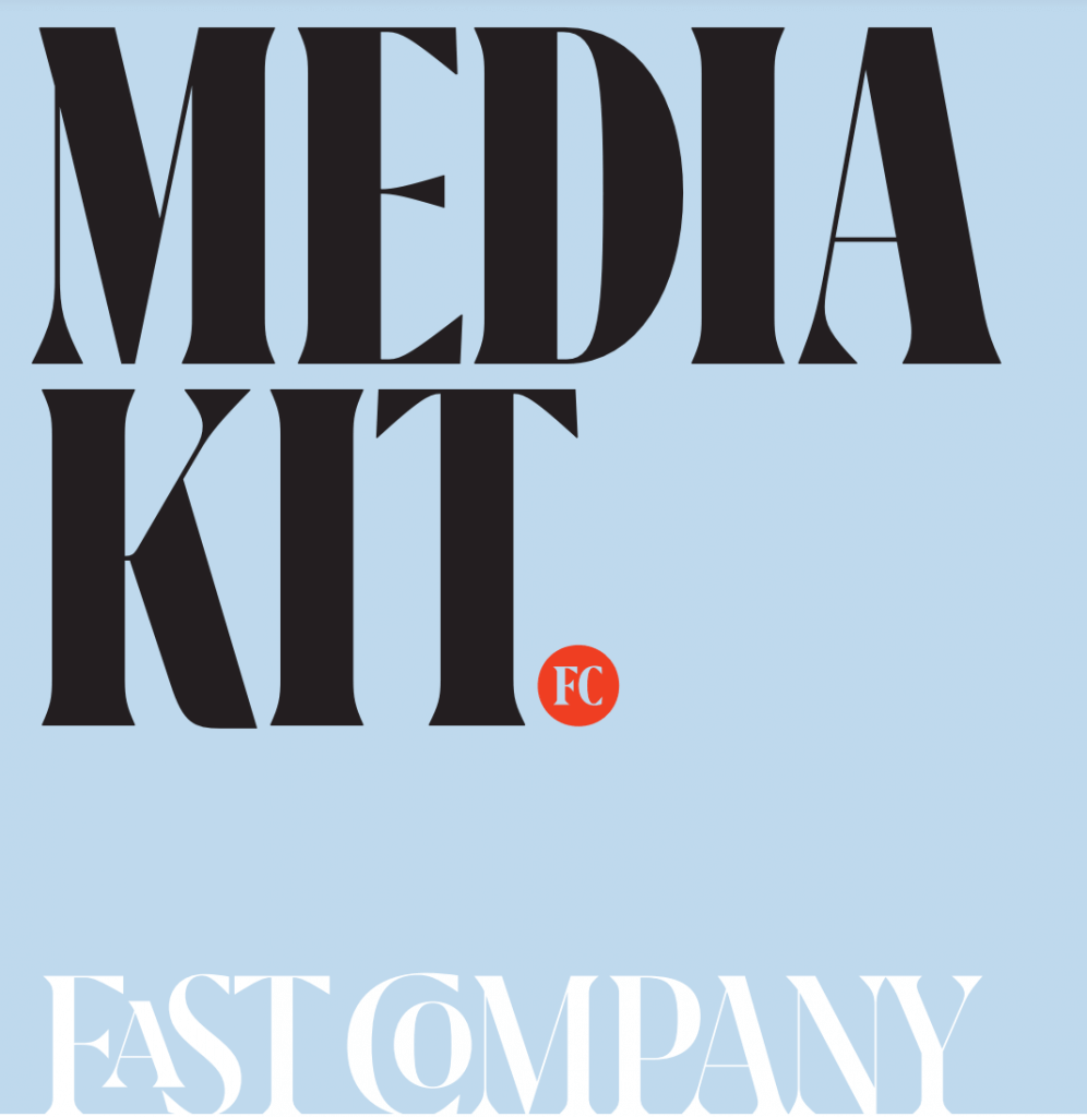 Digital media kit example in PDF from Fast Company