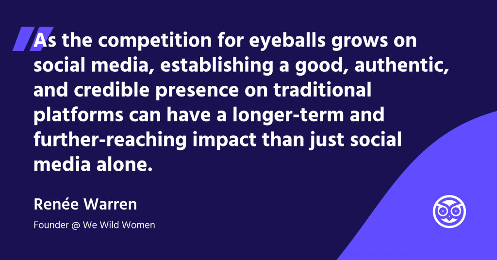 Quote from Prowly #PRChat with Renée Warren